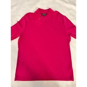 AUGUST MAX Top Women's Size 3 Pink Stretch Acetate Spandex Top Long Sleeves‎